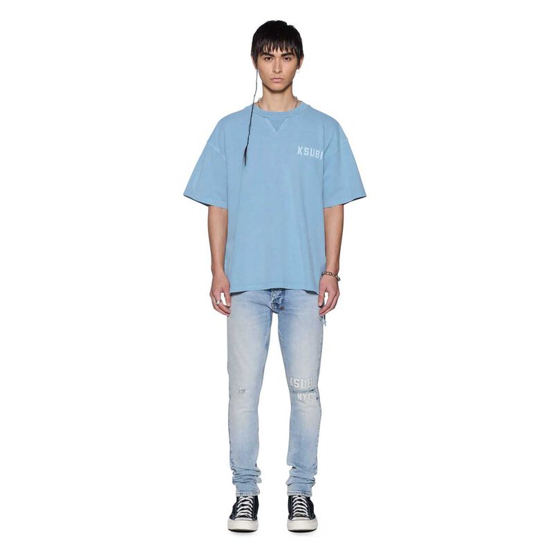 Ksubi K-Lock Biggie Ss Tee Summer Blue image number 2